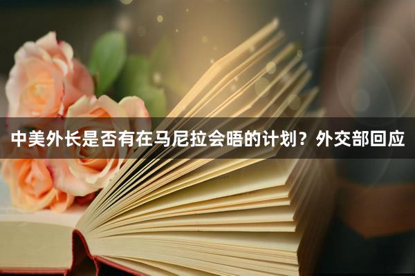 中美外长是否有在马尼拉会晤的计划？外交部回应